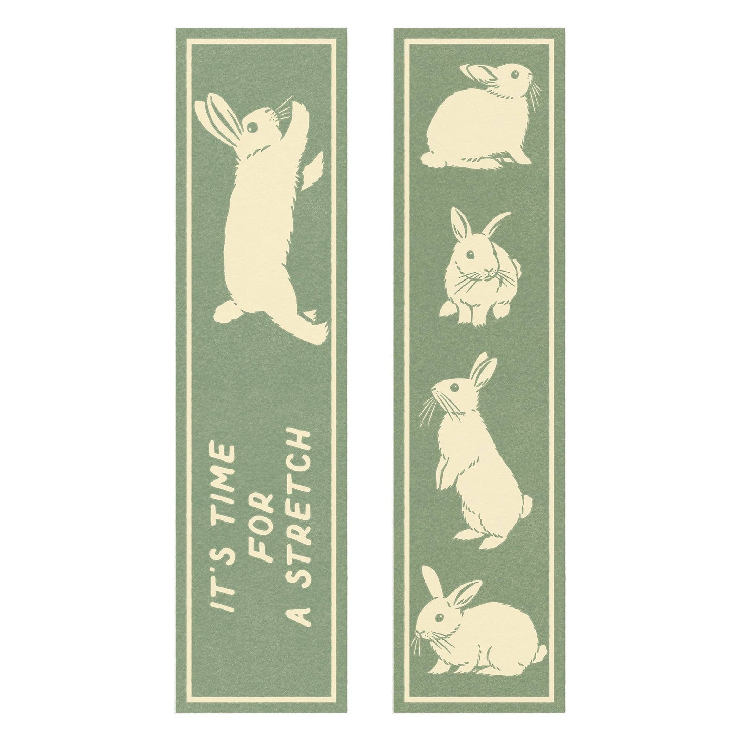 Time For A Stretch Bunny Bookmark