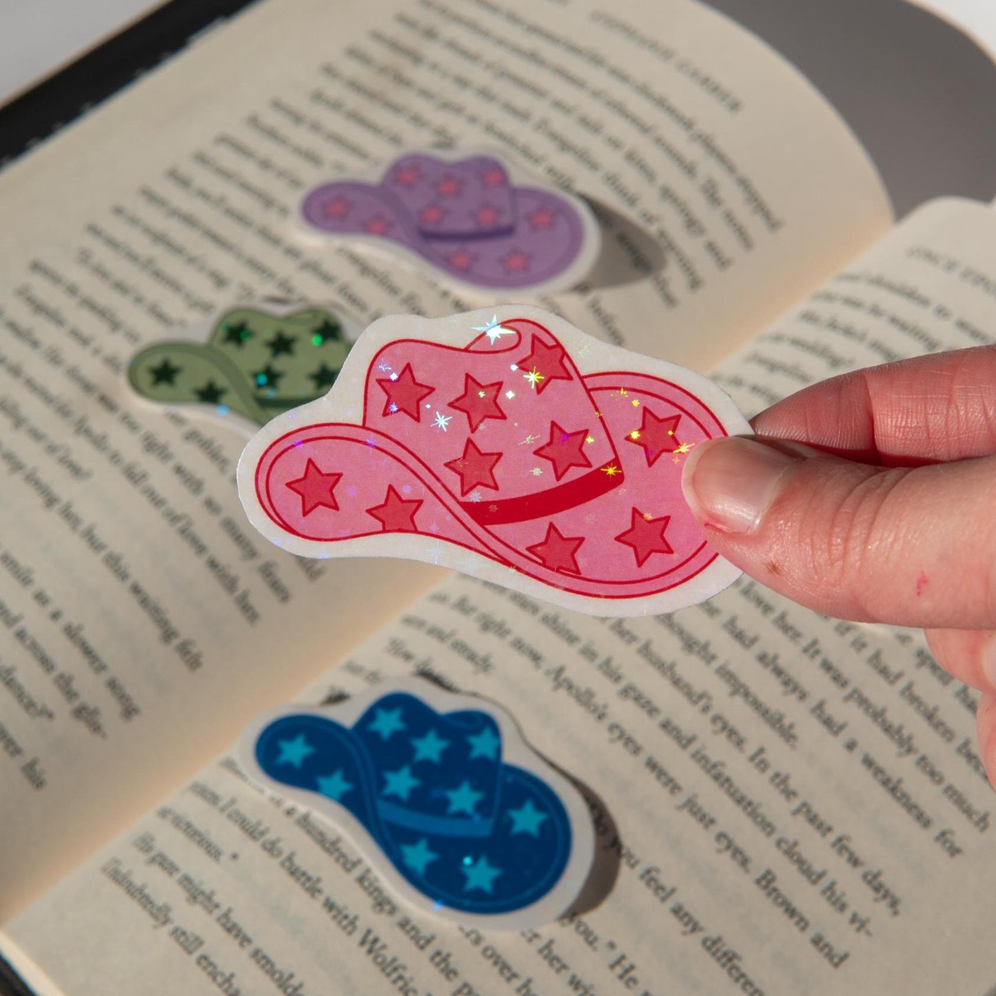 Holographic Cowboy Romance Sticker