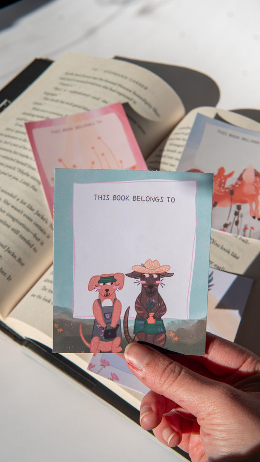 Dogs Gardening Bookplate Stickers