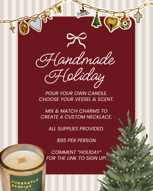 Candle Pouring + Charm Necklace Workshop