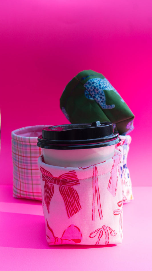 Hand-Sewn Quilted Coffee Cozy