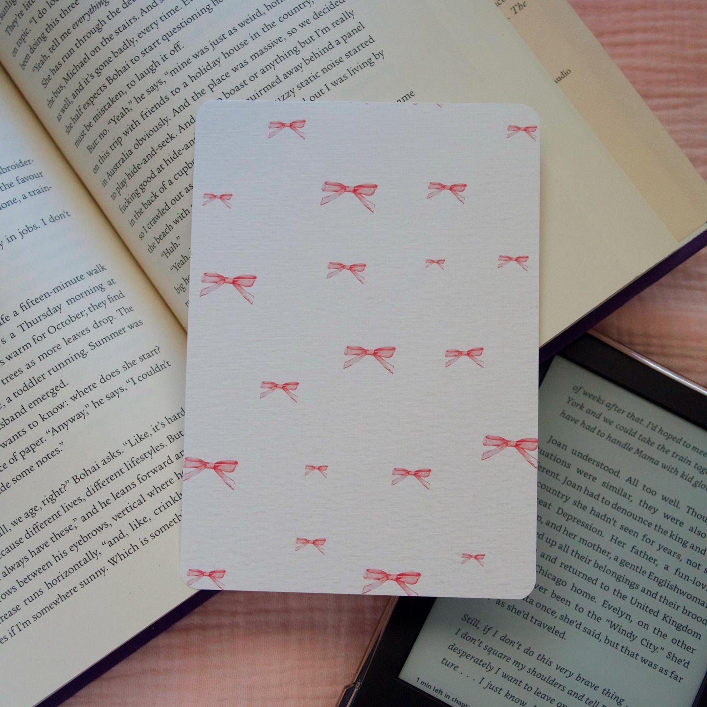 Pink Bows Kindle Case Insert