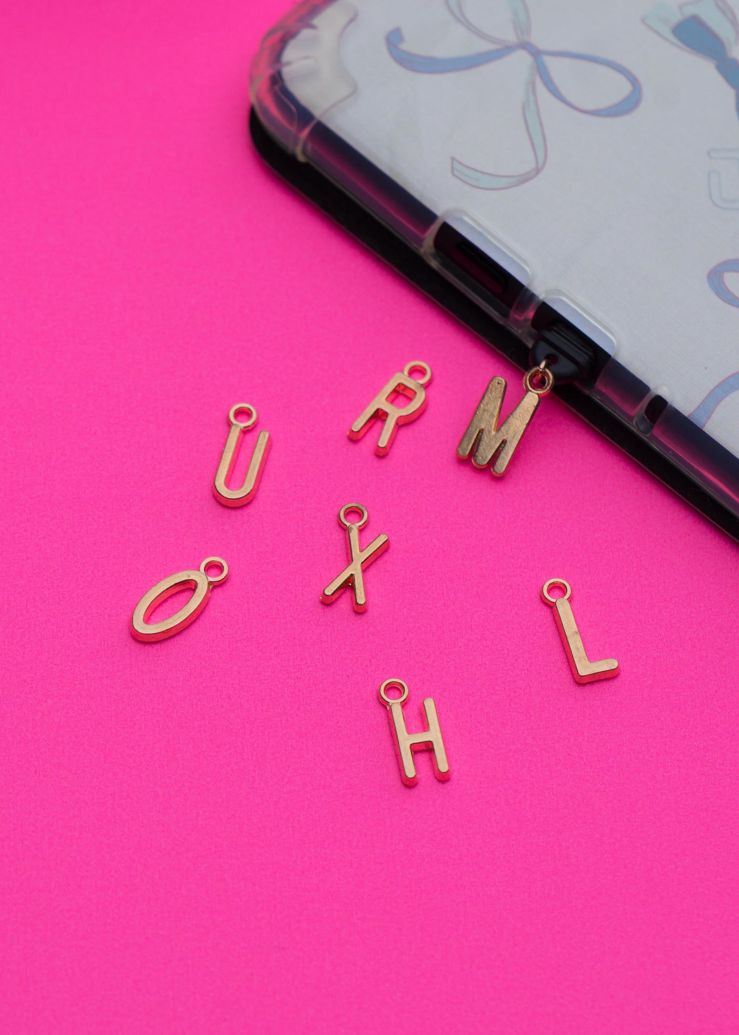 Gold-Plated Initials Kindle Charm