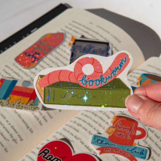 Bookworm Sticker