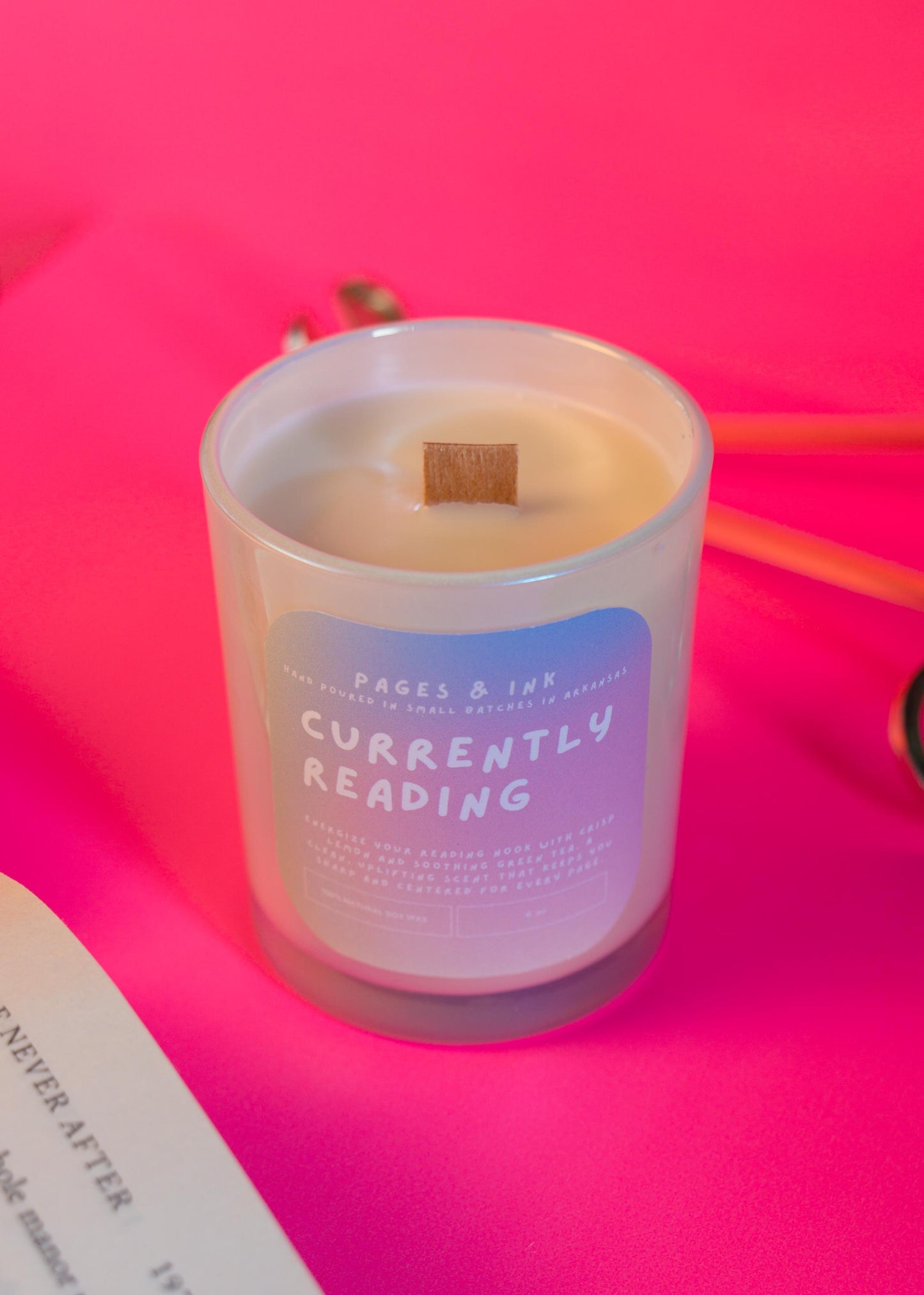 Currently Reading: Lemon & Green Tea Candle