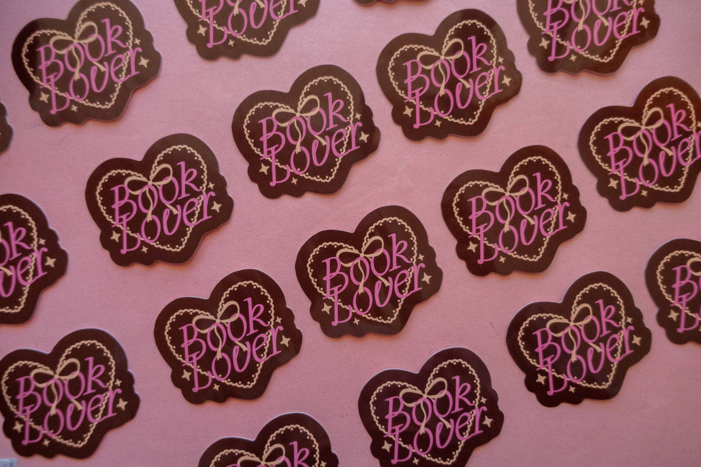 Brown Book Lover Sticker