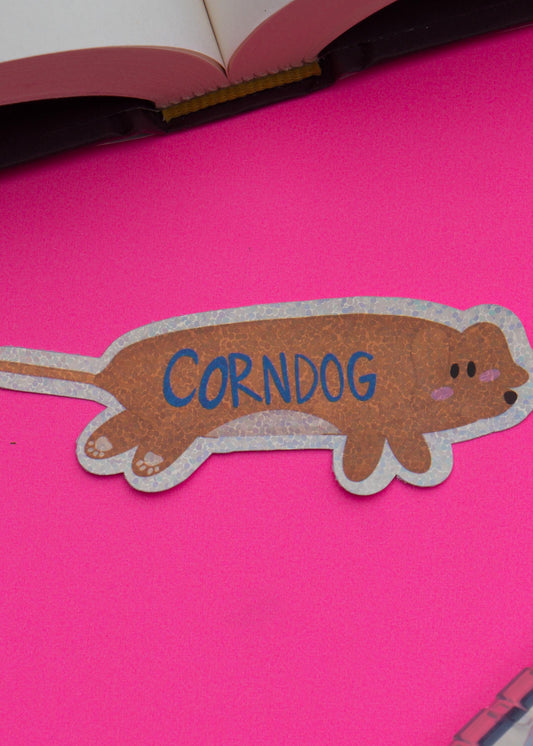 Dachshund Corn Dog Sticker