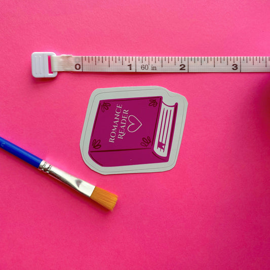 Romance Reader Sticker