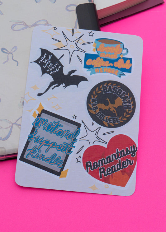 Fantasy & Romantasy Faux Sticker Kindle Case Insert