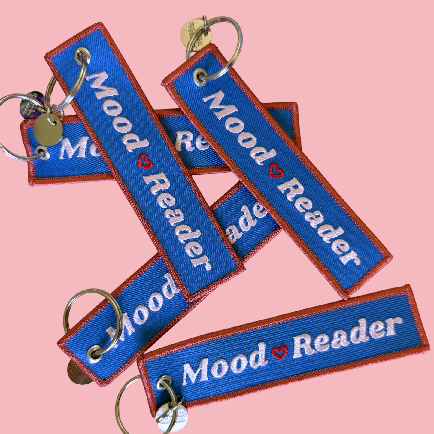Mood Reader 📖 Trope Fabric Keychain | Bookish Pull Tag