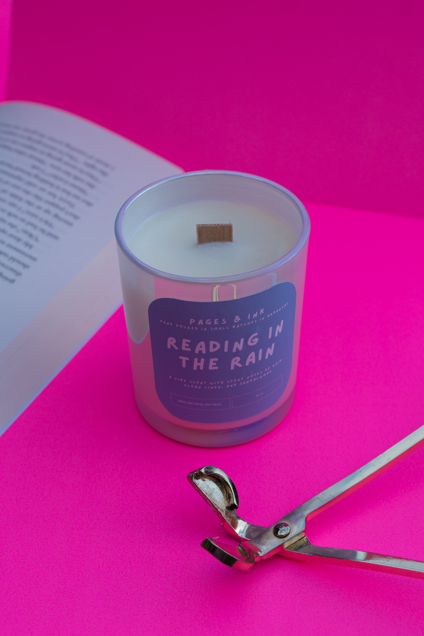 Reading in the Rain: Cotton & Rain Water Candle