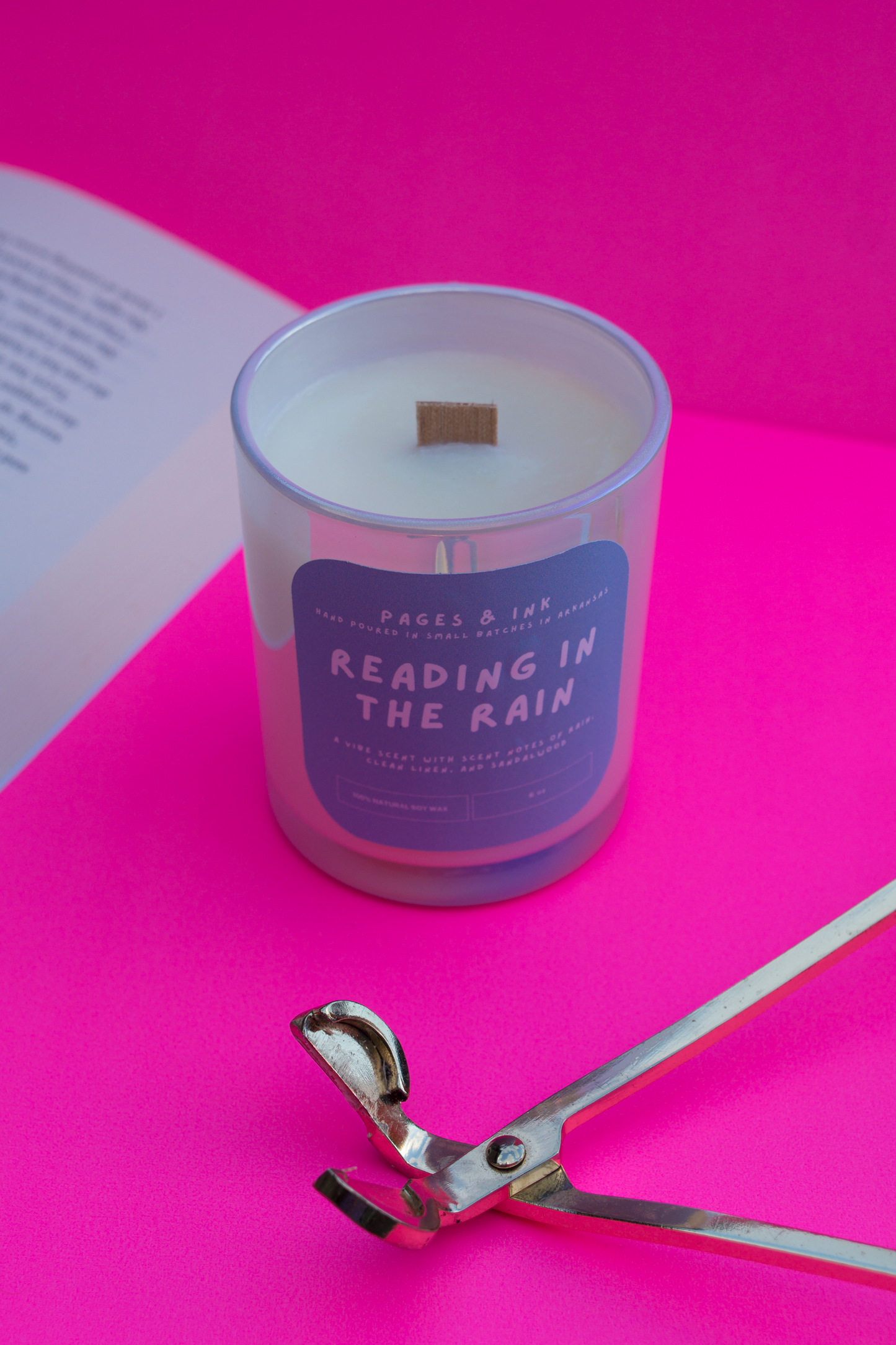 Reading in the Rain: Cotton & Rain Water Candle