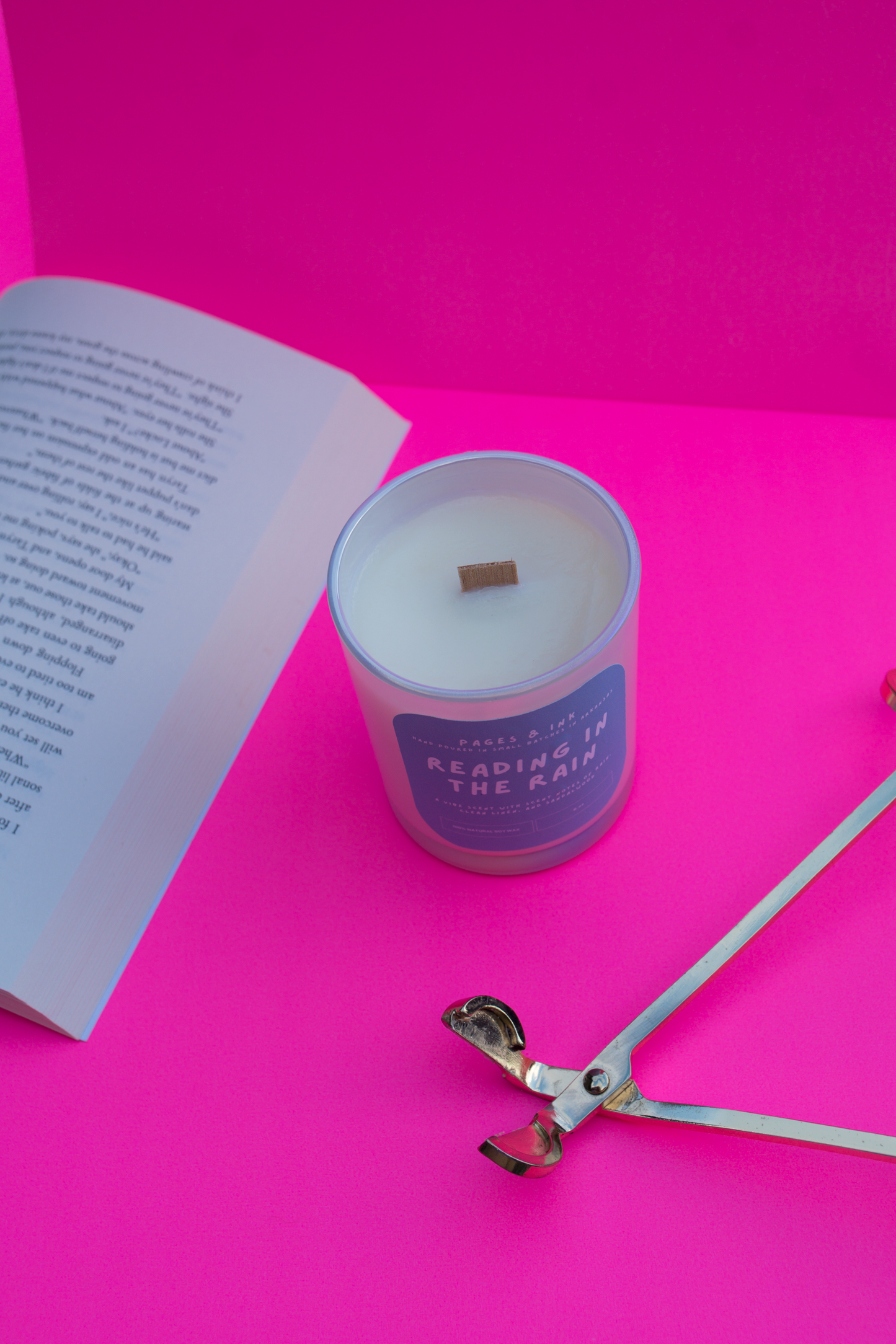 Reading in the Rain: Cotton & Rain Water Candle