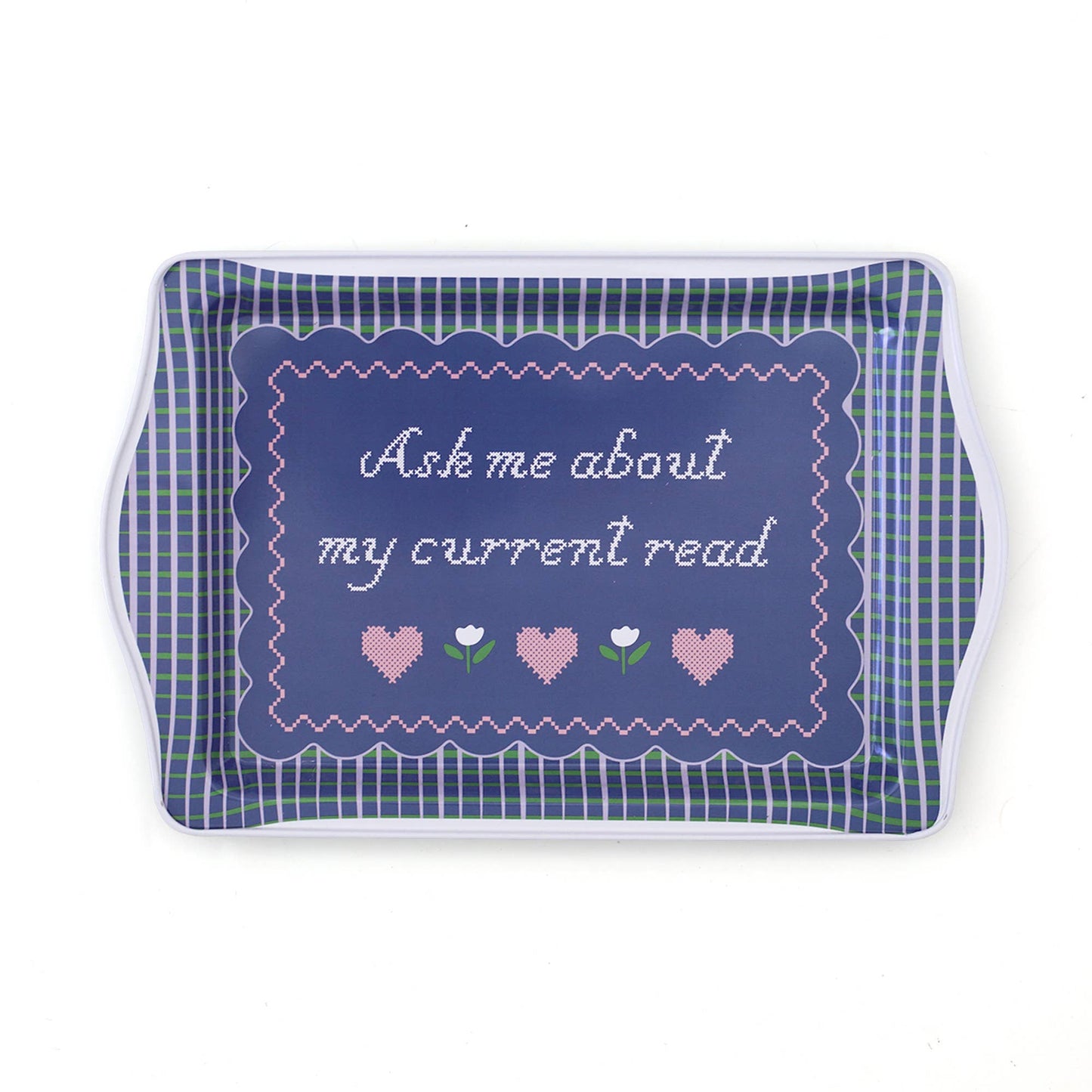 Ask Me About My Current Read Trinket Tray