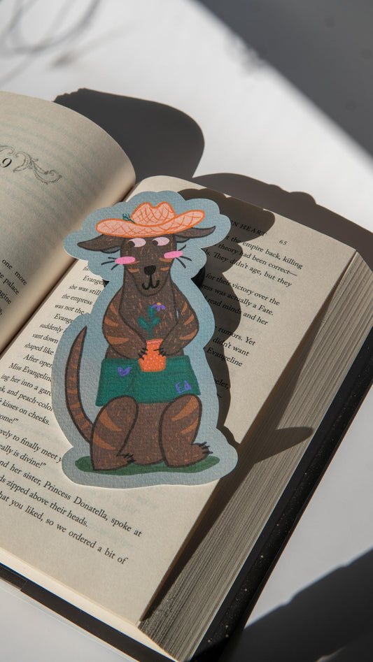 Gardening Dog Bookmark