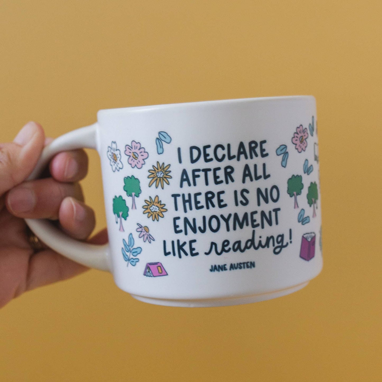 Reading Pride and Prejudice Ceramic Mug