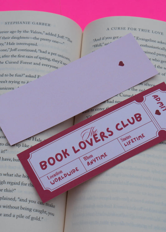 Book Lover Club Bookmark