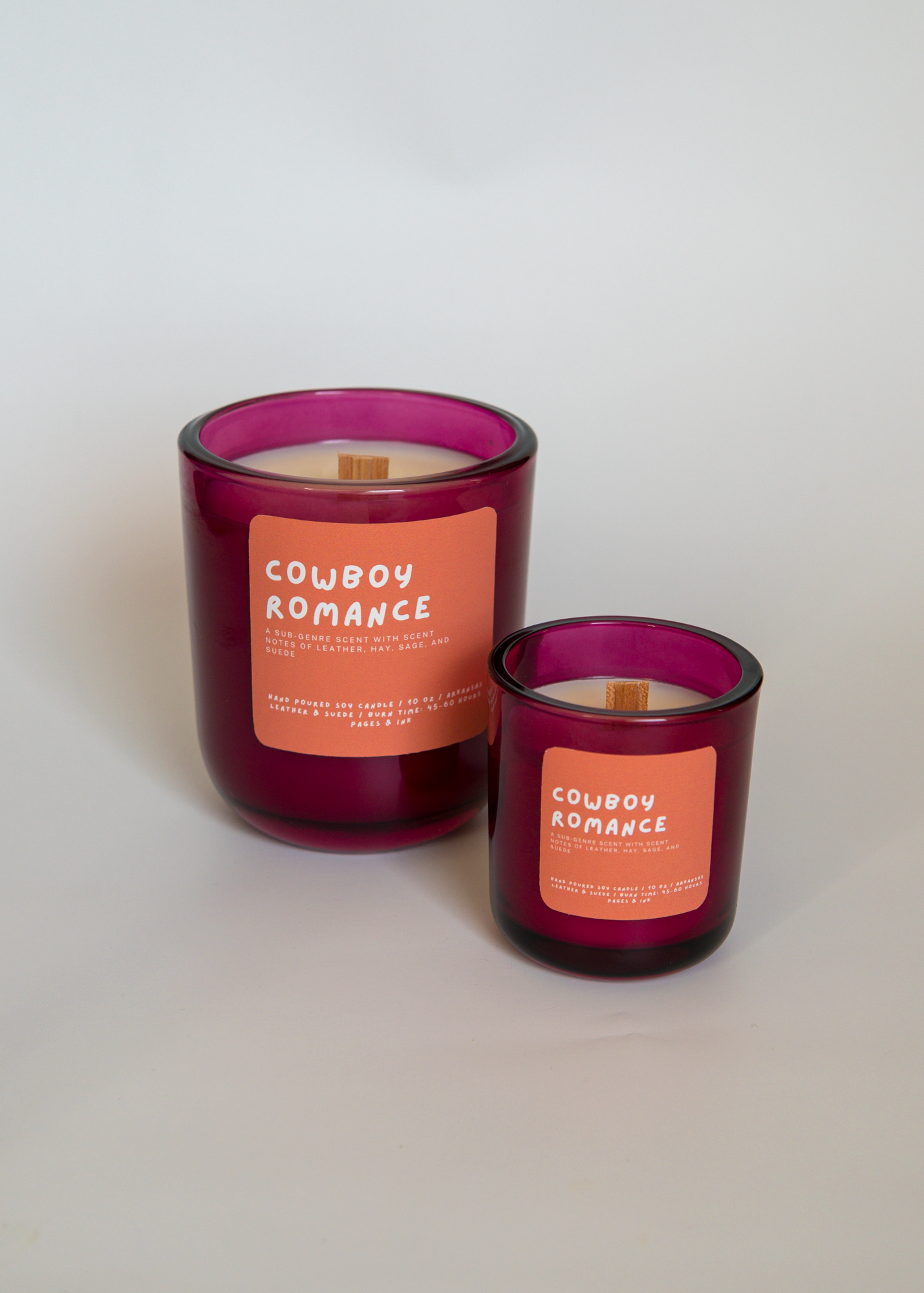 Cowboy Romance: Leather & Suede Candle