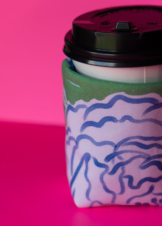 Peony Coffee Cozy