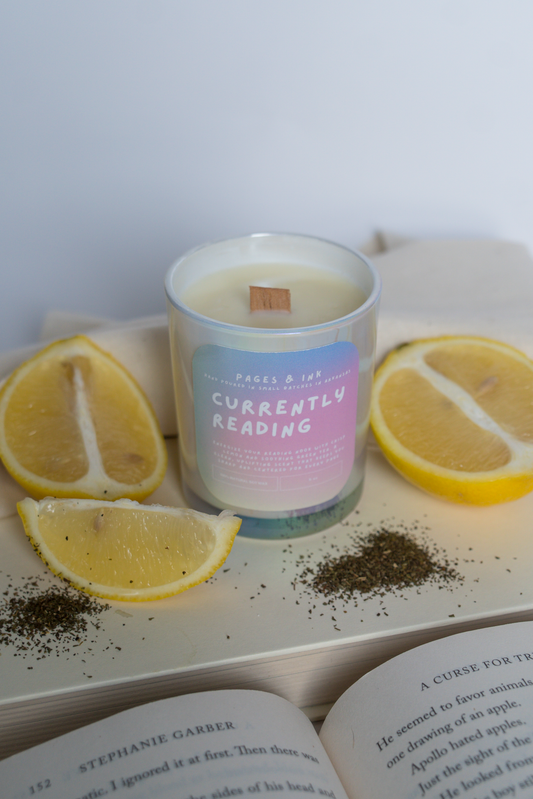 Currently Reading: Lemon & Green Tea Candle