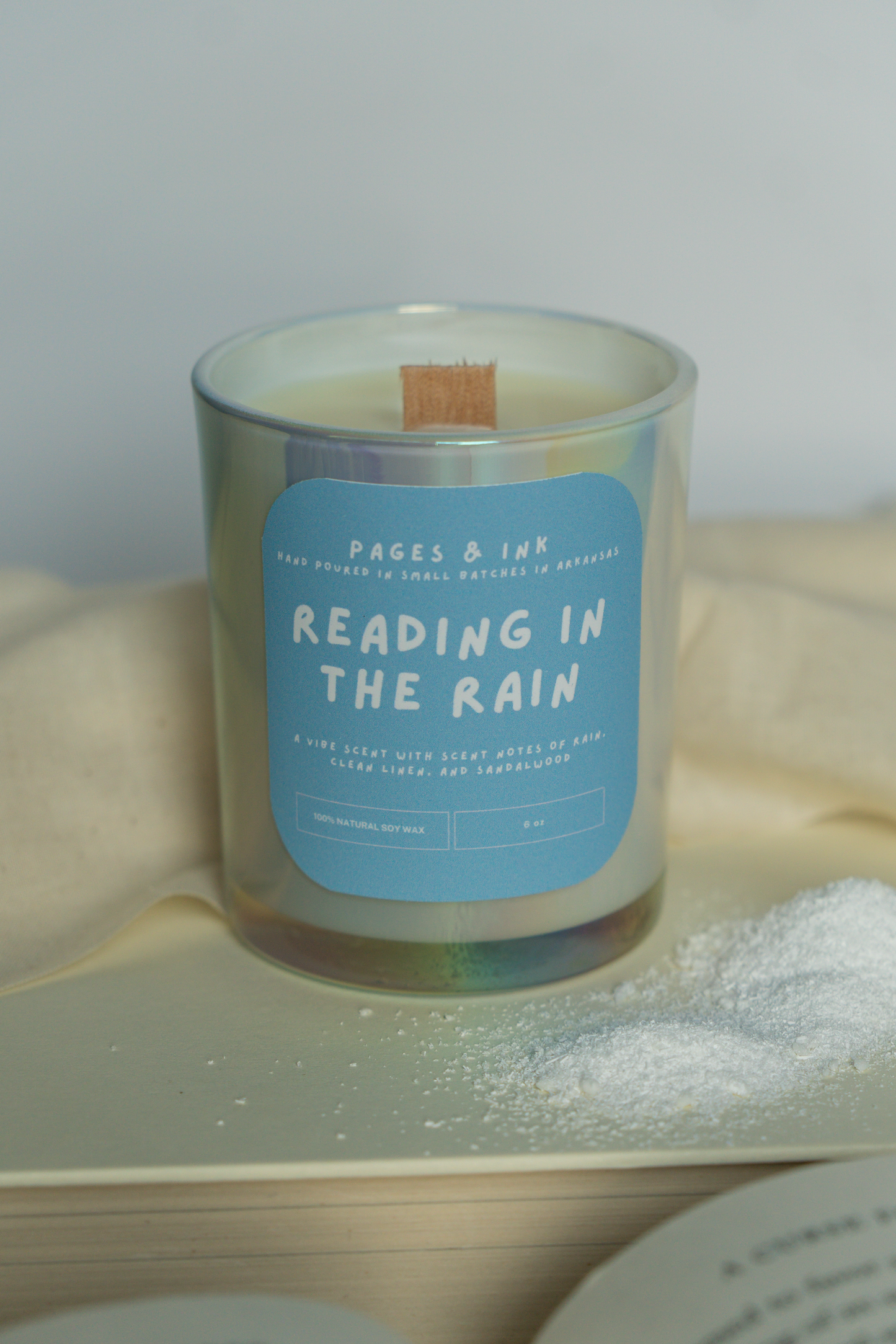 Reading in the Rain: Cotton & Rain Water Candle