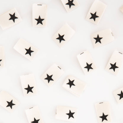 Black Star Organic Cotton Sewing Labels