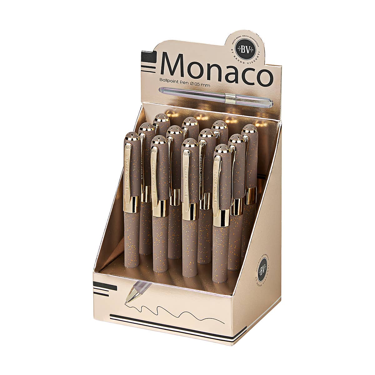 Monaco - Glitter Grey Pen