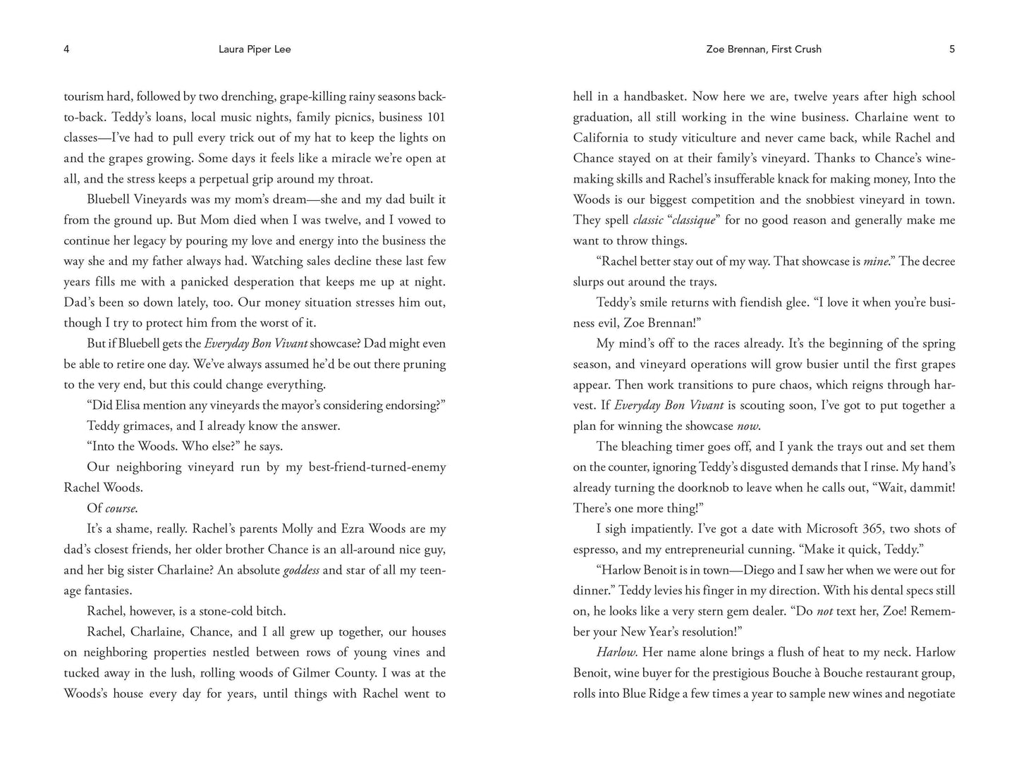 Zoe Brennan, First Crush by Laura Piper Lee