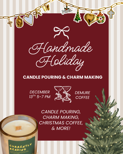 Candle Pouring + Charm Necklace Workshop