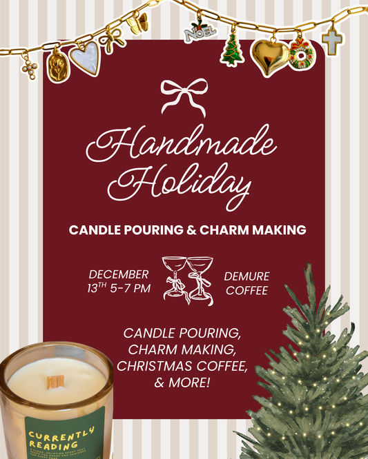 Candle Pouring + Charm Necklace Workshop