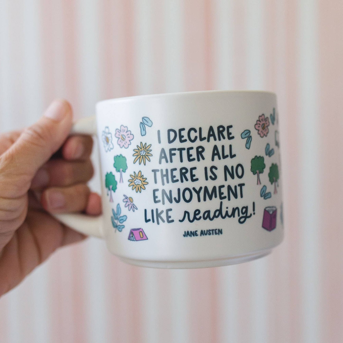 Reading Pride and Prejudice Ceramic Mug