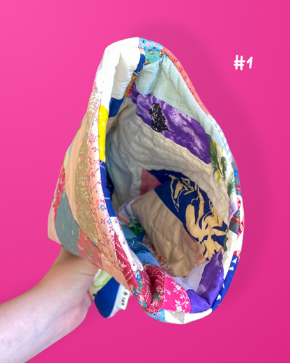 Upcycled Quilt Book Sleeve - One of a Kind