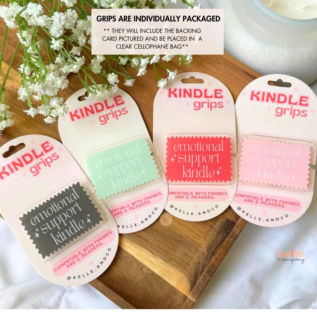 Emotional Support Kindle Grip