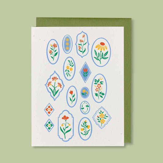 Flower Gallery Greeting Card