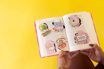 Toad-ally Booked Magnetic Bookmark – Cute Frog Reader Gift