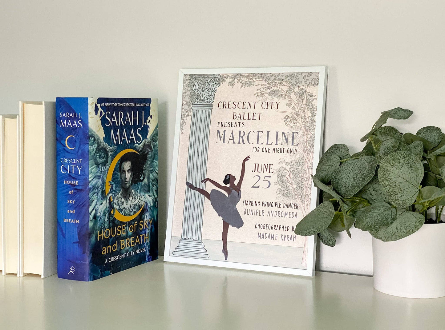 Crescent Ballet Art Print