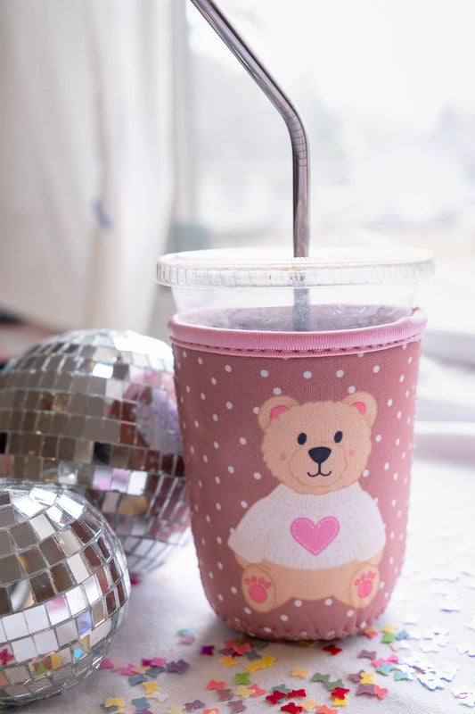 Teddy Bear Coffee/Matcha/Drink Sleeve