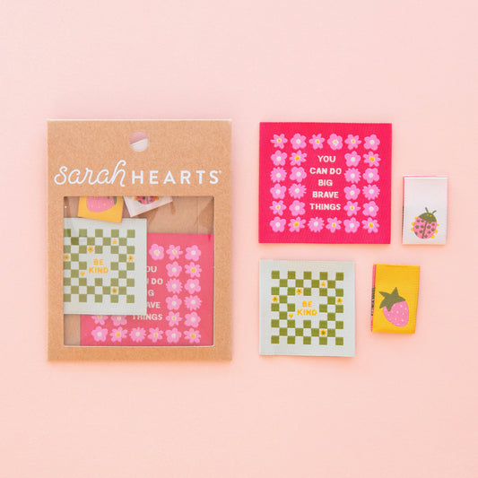 Joyful June Multipack Woven Sewing Labels