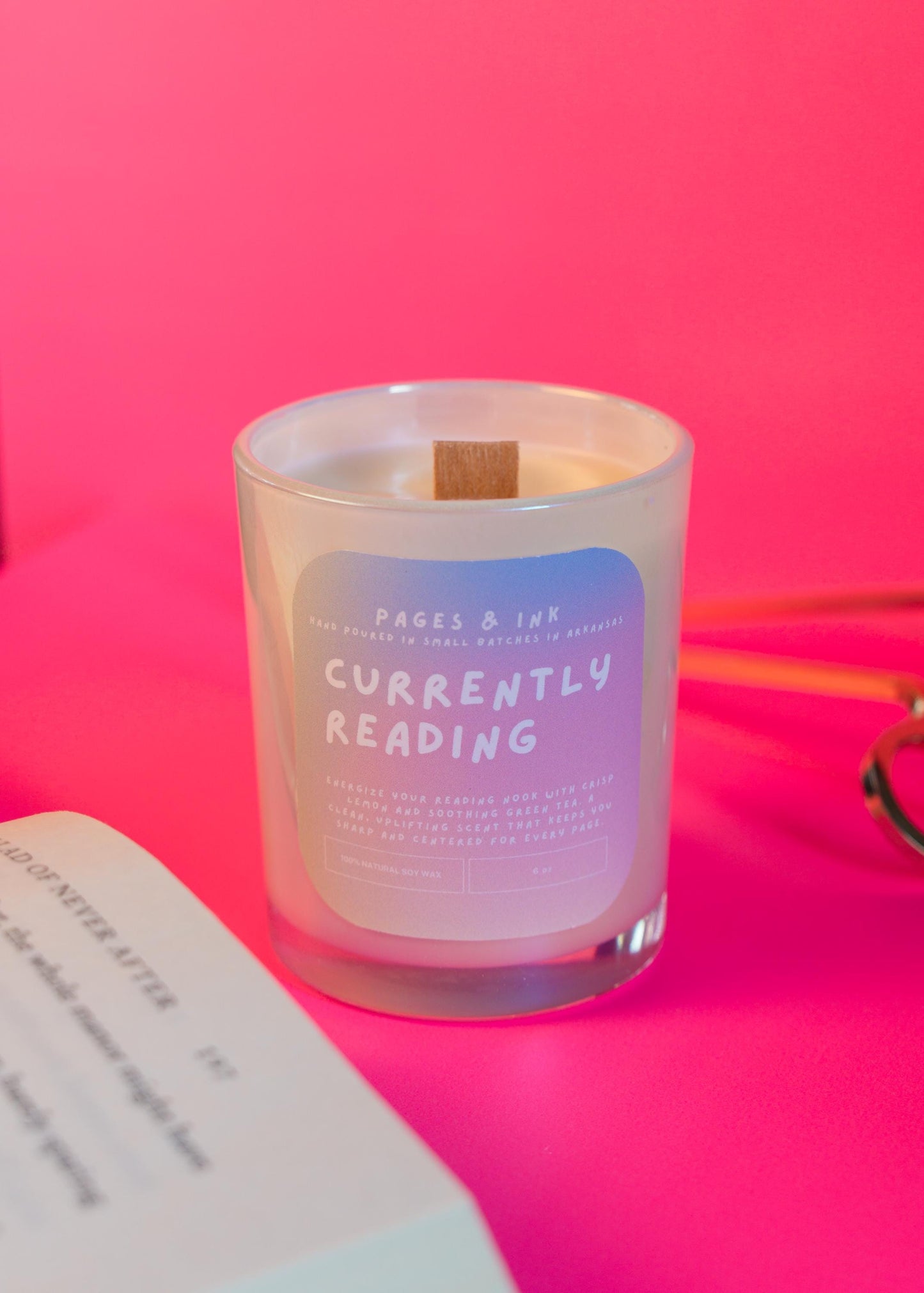 Currently Reading: Lemon & Green Tea Candle