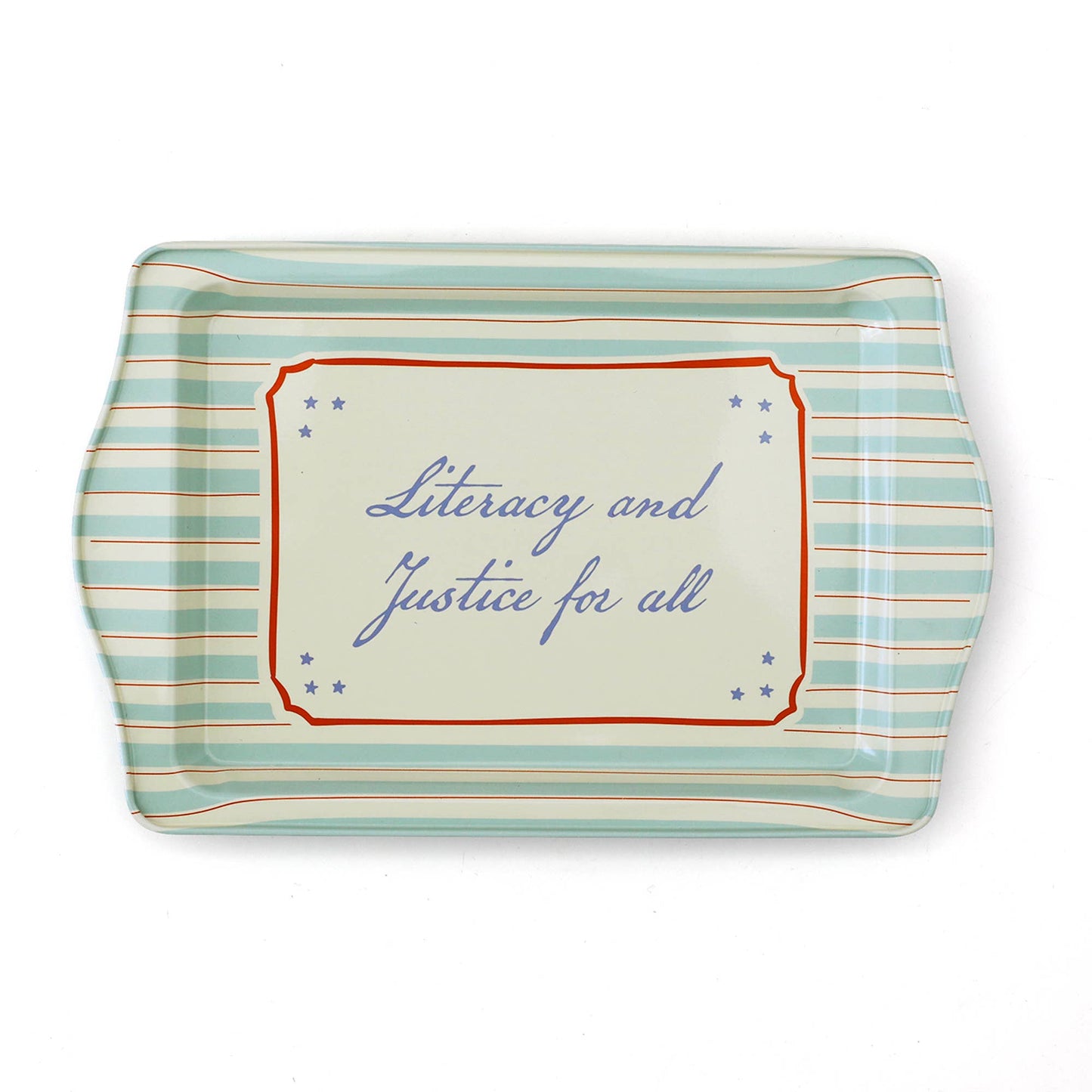 Literacy and Justice for All Trinket Tray