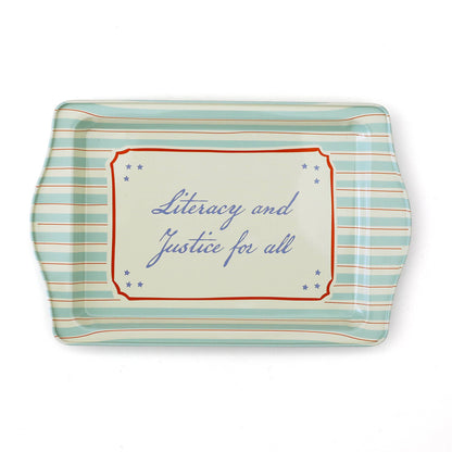 Literacy and Justice for All Trinket Tray