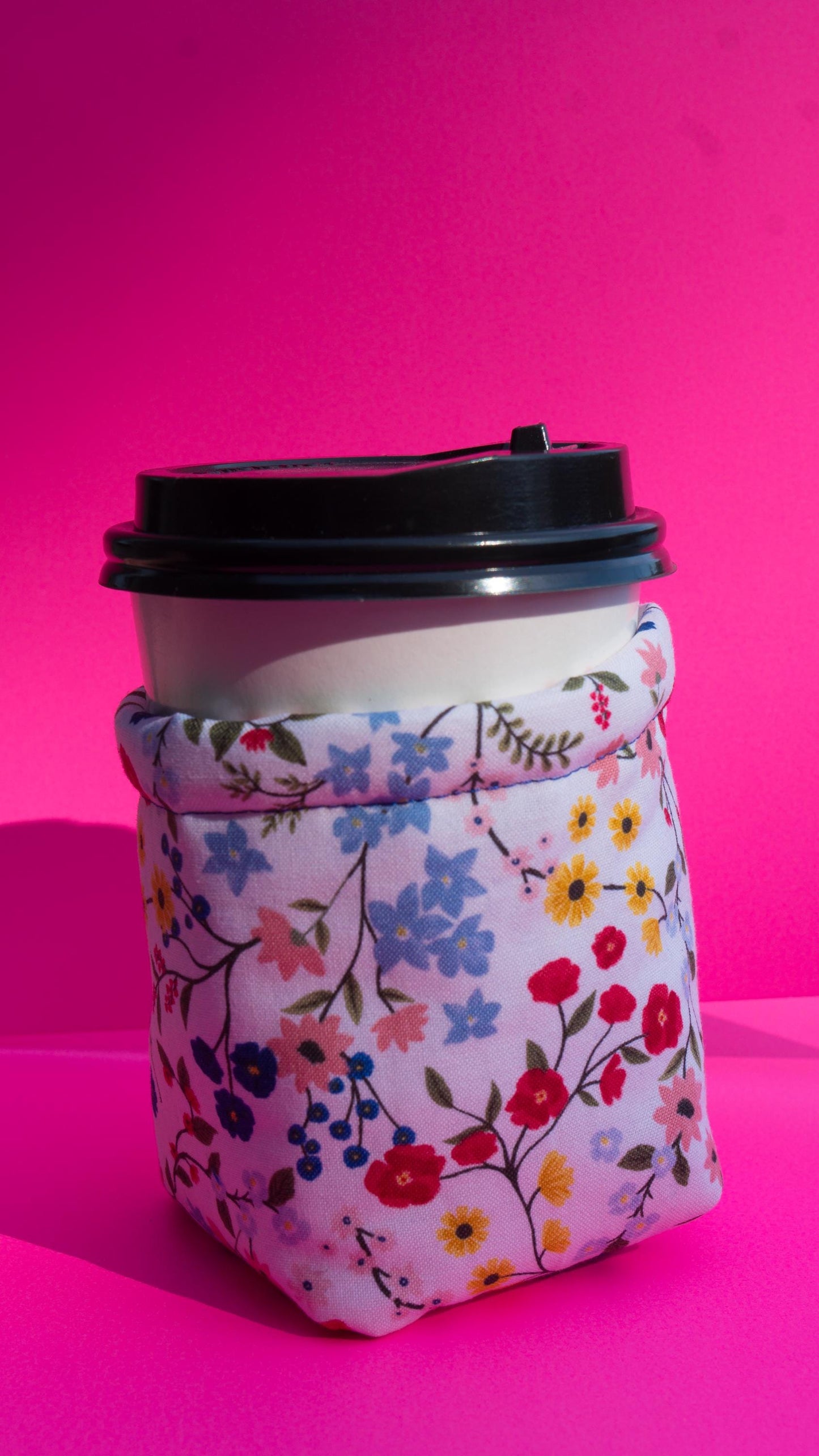 Hand-Sewn Quilted Coffee Cozy