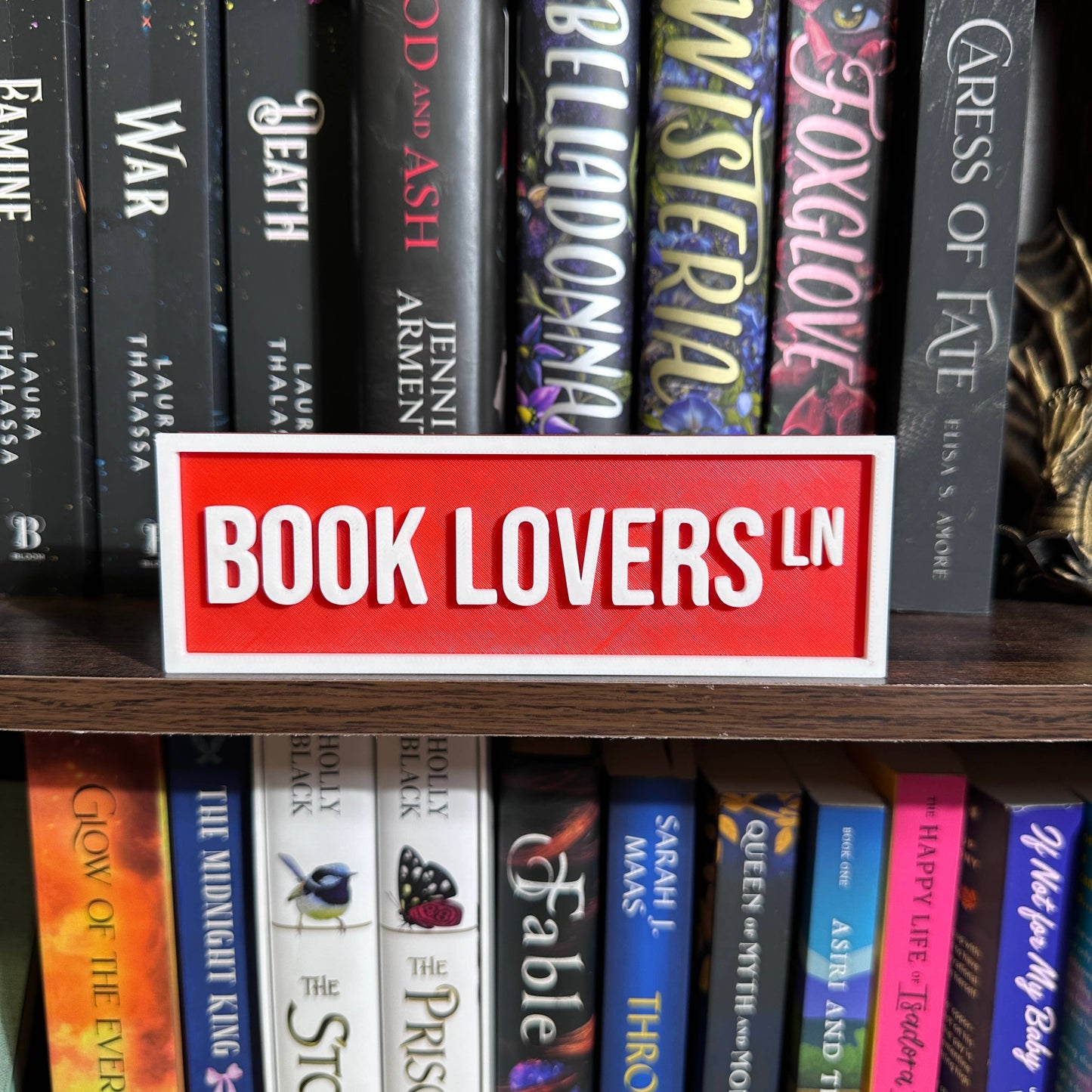 Book Lovers Street Sign | Bookshelf Decor