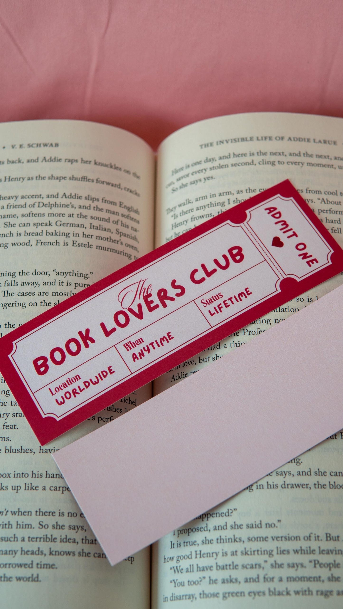 Book Lover Club Bookmark
