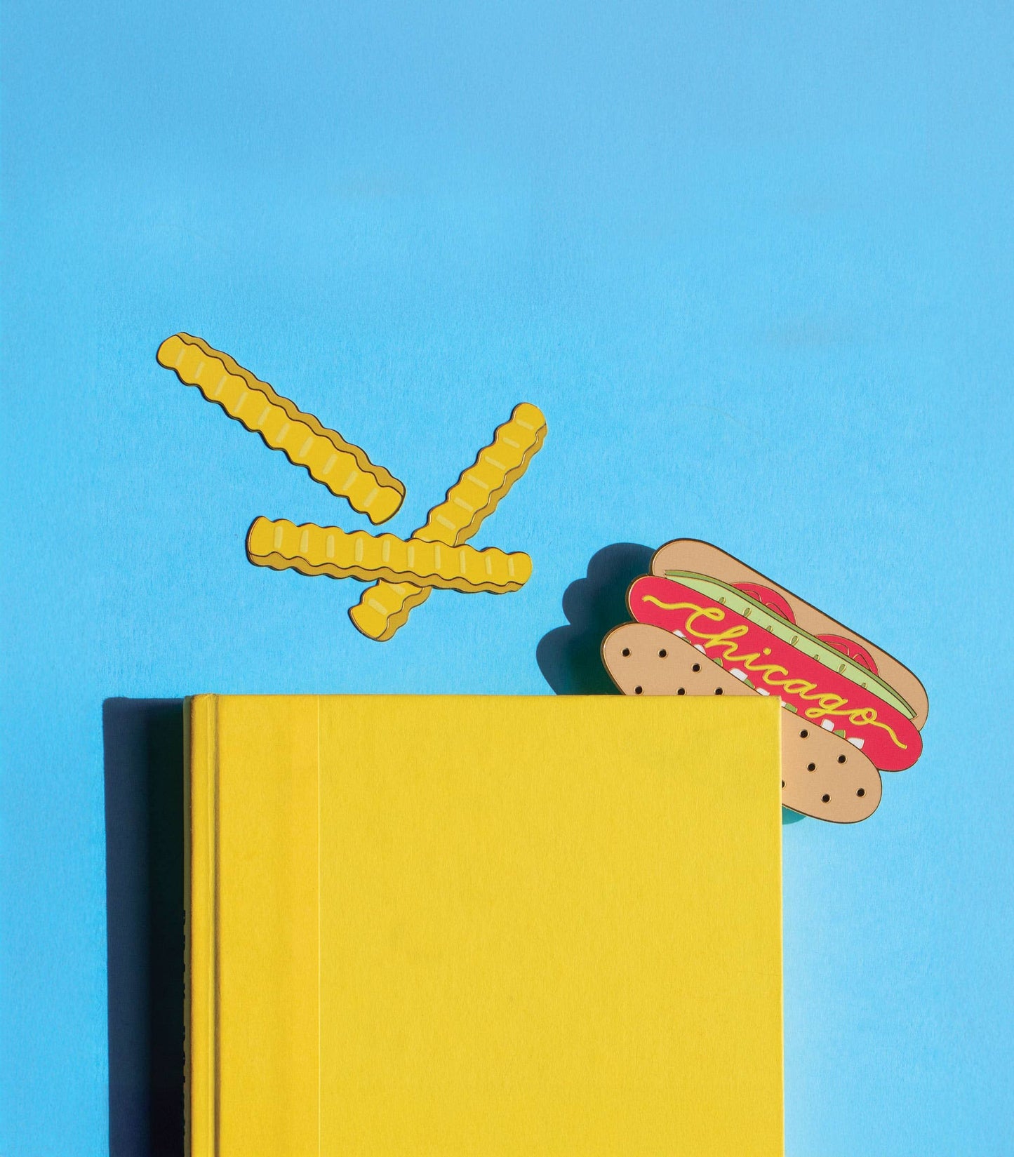 French Fries Enamel Brass Bookmark