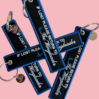 The Wingleader Fabric Keychain | Bookish Pull Tag