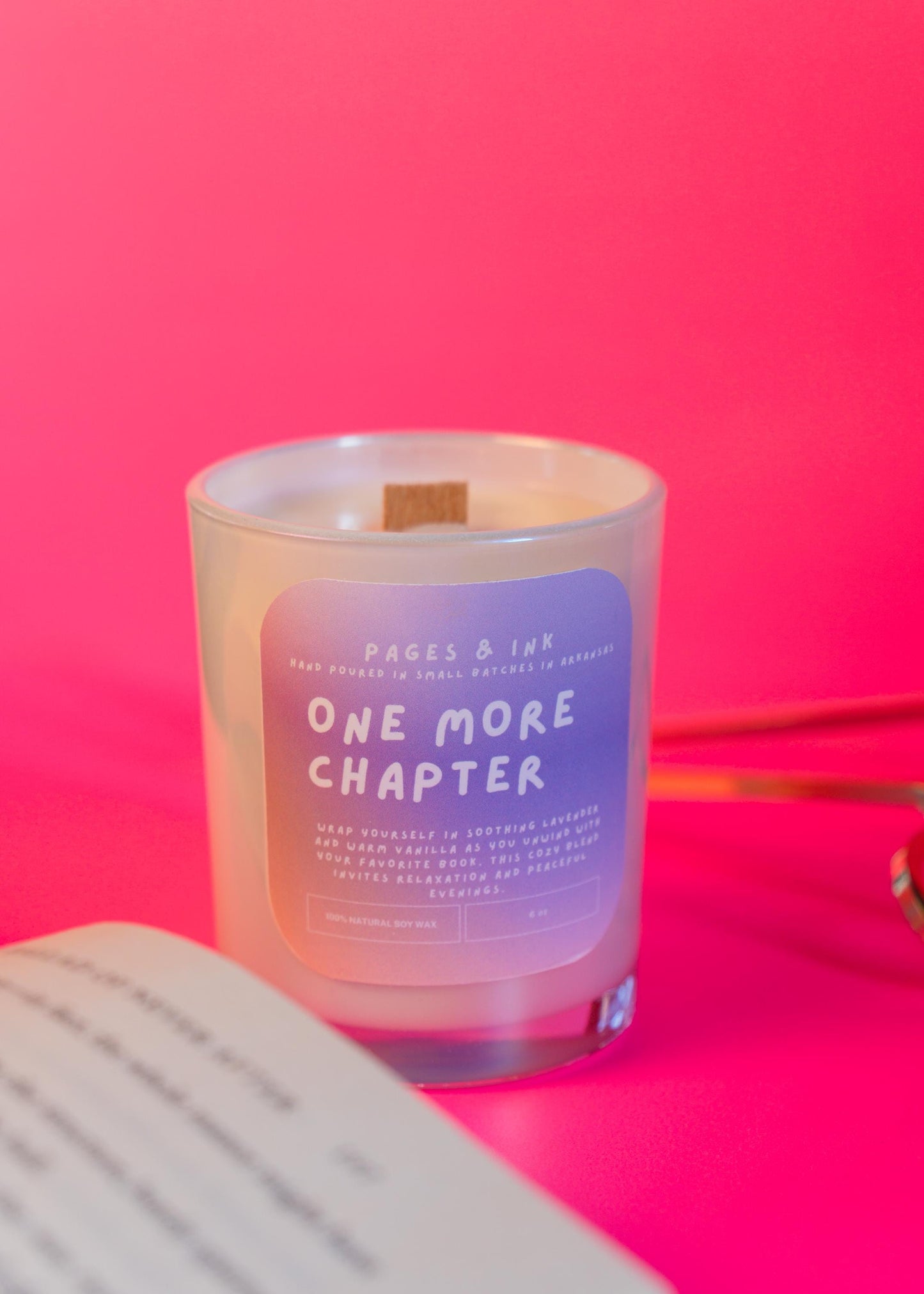One More Chapter: Lavender & Vanilla Candle
