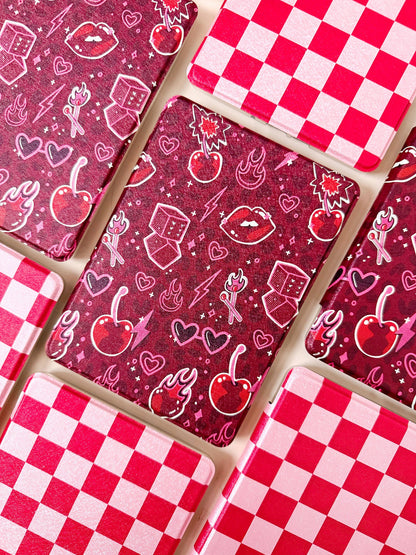 Cherry Bomb Kindle Case Cover with Clear Back and Cover Strap