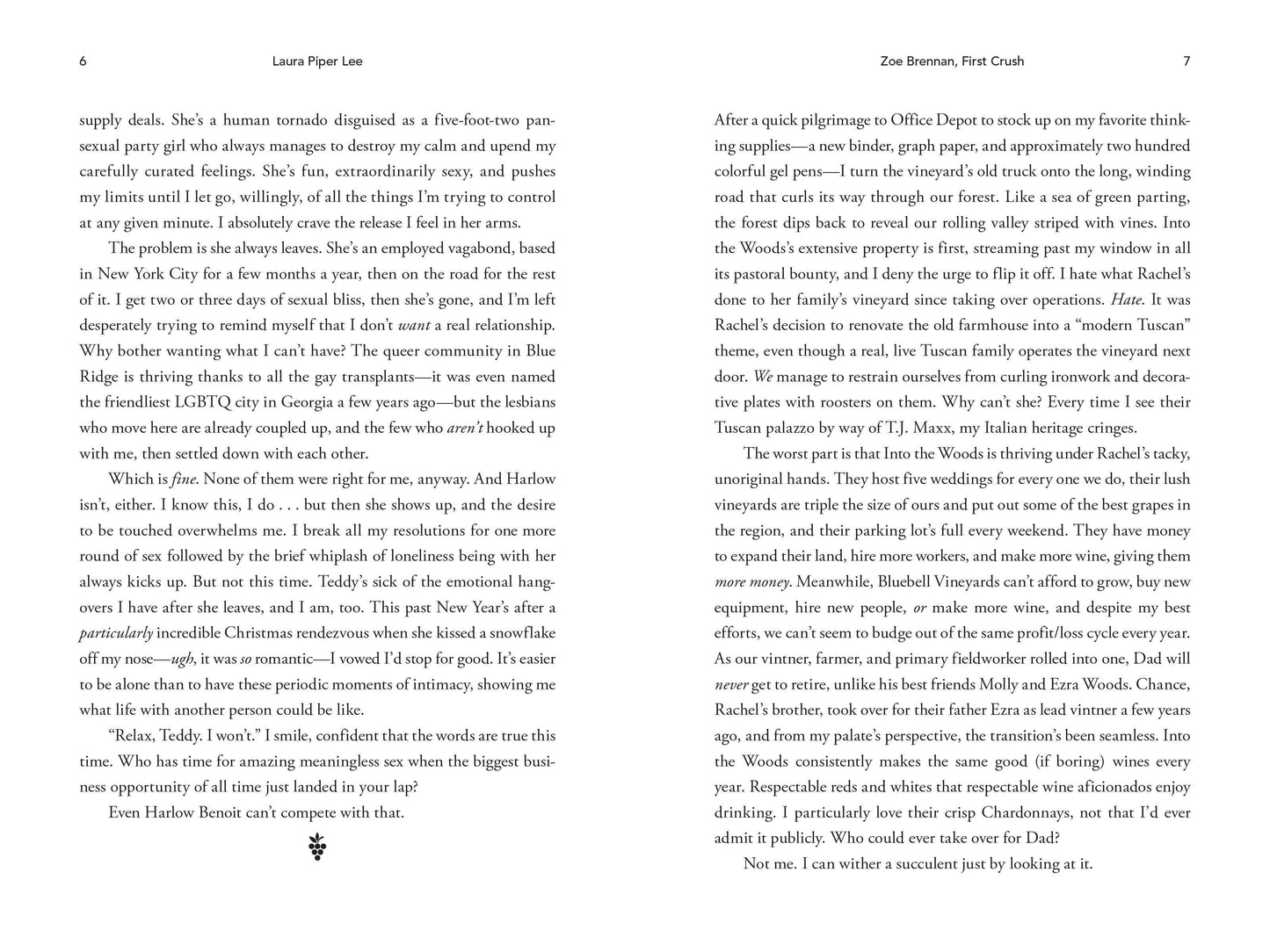 Zoe Brennan, First Crush by Laura Piper Lee