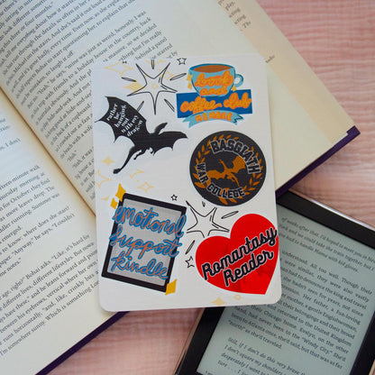 Fantasy & Romantasy Faux Sticker Kindle Case Insert
